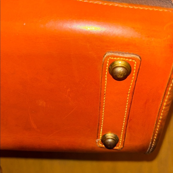 Dooney & Bourke AWL Speedy Chocolate and Caramel Satchel Vintage - Picture 5 of 11